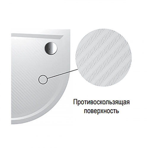 картинка Душевой поддон из искусственного камня Riho Kolping 80x120 D004008005 (DB3300500000000) Белый с антискользящим покрытием от магазина Сантехстрой