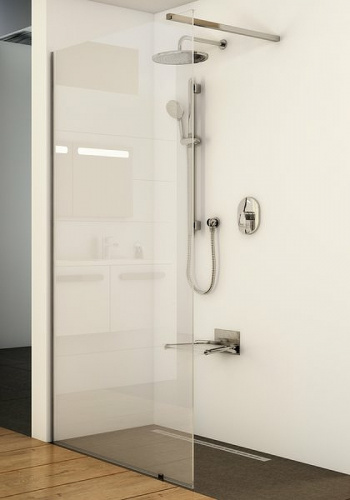 картинка Душевая перегородка Ravak Walk-In Wall 140 GW9WM0C00Z1 профиль Хром стекло Transparent от магазина Сантехстрой