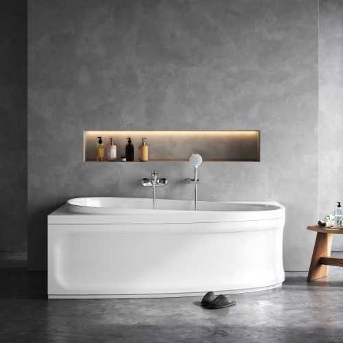 картинка W80A-170R110W-A Like, ванна акриловая 170х110 см, правосторонняя, шт от магазина Сантехстрой