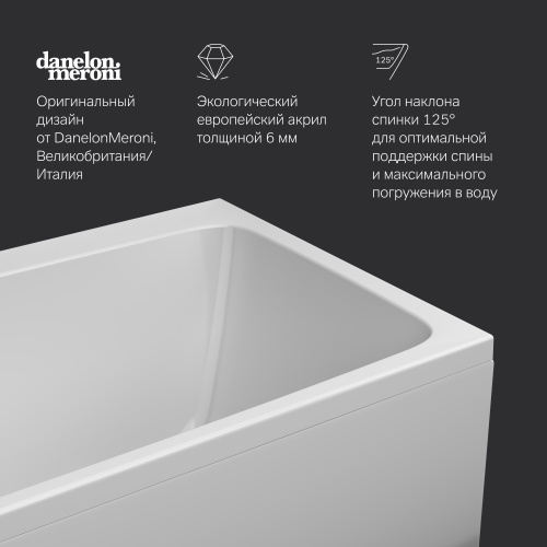 картинка W84A-170-075W-A Func Ванна акриловая 170х75, шт от магазина Сантехстрой