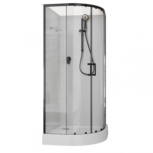 картинка Душевая кабина Aquanet Passion EVO R Black 80х80 281984 без гидромассажа от магазина Сантехстрой