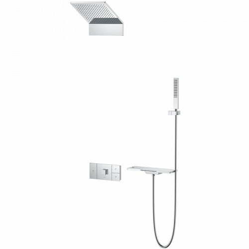 картинка Душевая система Vincea Futura VSFW-2F11TCH с термостатом Хром от магазина Сантехстрой