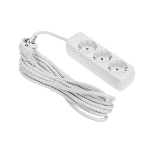 картинка Удлинитель STANDARD 3 гнезда,  5м,  3х1,0мм²,  с/з,  белый REXANT от магазина Сантехстрой