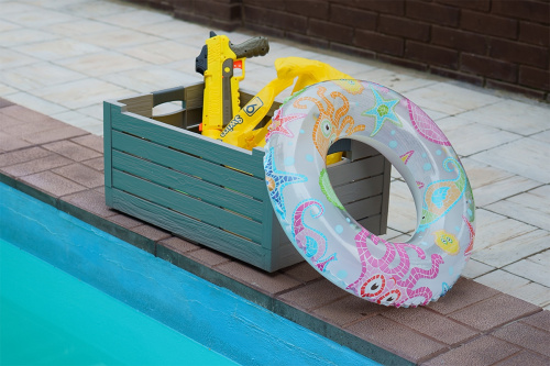 картинка Toomax, Италия Ящик пластиковый складной Toomax Florida 50л, светло-серый от магазина Сантехстрой