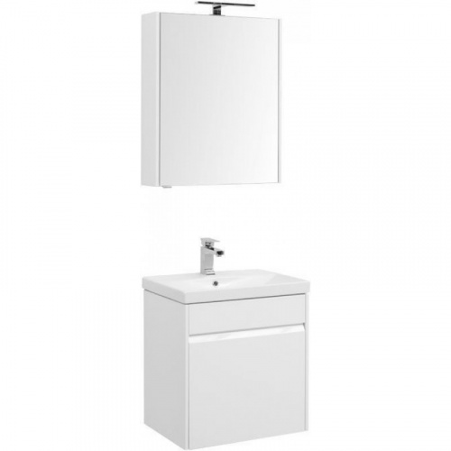 картинка Набор мебели Aquanet Палермо 60 (Moduo) 254720 белый глянец от магазина Сантехстрой
