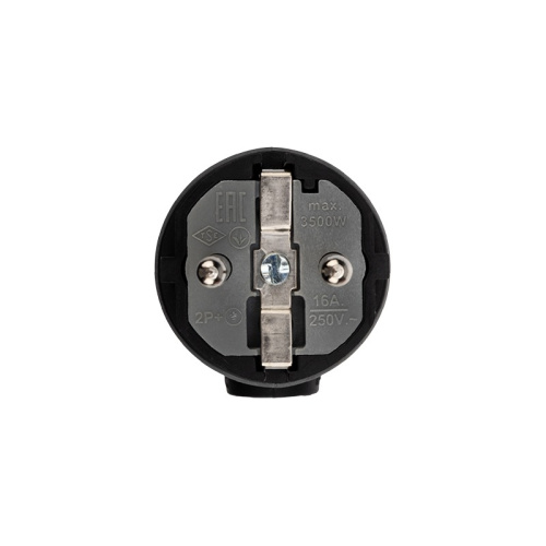 картинка Вилка угловая влагозащищенная,  с/з,  16 А,  IP44 каучук REXANT от магазина Сантехстрой