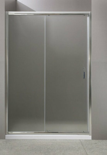 картинка Душевая дверь BelBagno Uno 130 UNO-195-BF-1-130-P-Cr профиль Хром стекло рифленое от магазина Сантехстрой