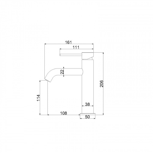 картинка Смеситель для раковины City VBF-2C1MB, черный от магазина Сантехстрой