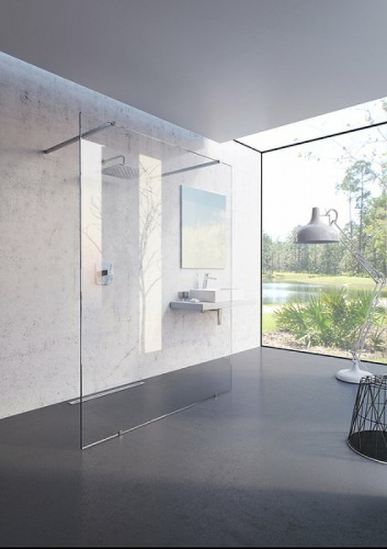 картинка Душевая перегородка Ravak Walk-In Free 160 GW9FS0C00Z1 профиль Хром стекло Transparent от магазина Сантехстрой