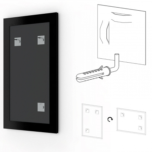 картинка Зеркало Evoform Definite 84х64 BY 0650 в багетной раме - Травленое золото 59 мм от магазина Сантехстрой