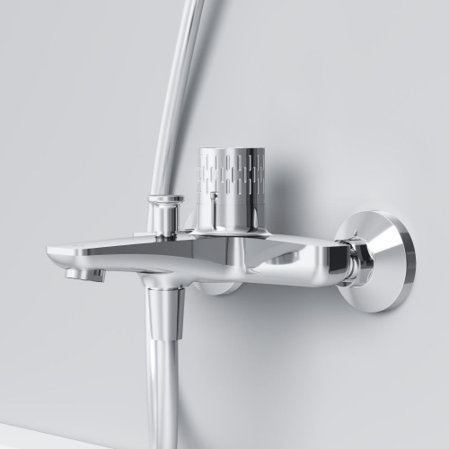 фото f90a10400 gem смеситель для ванны/душа с индикацией температуры, хром, шт.