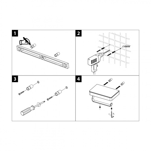 картинка Держатель для туалетной бумаги Lemark GLASS LINE с полкой, чёрный матовый/черное стекло (9722030) от магазина Сантехстрой