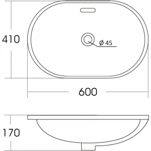 картинка Раковина Orange 60 B05-600W Белая глянцевая от магазина Сантехстрой