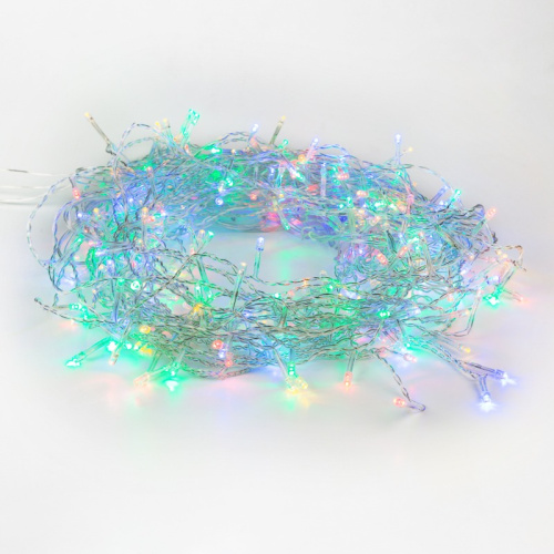 картинка Гирлянда Твинкл Лайт 10 м,  прозрачный ПВХ,  80 LED,  цвет Мультиколор от магазина Сантехстрой