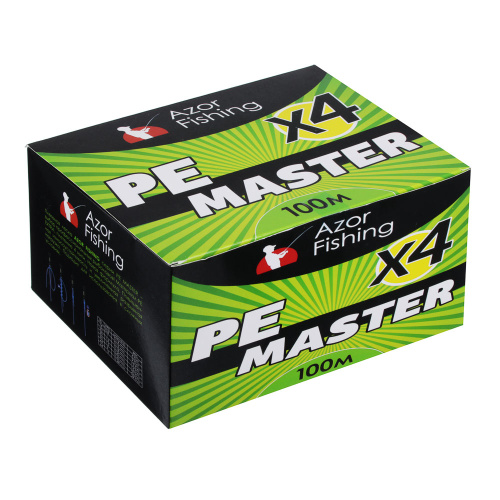 картинка AZOR FISHING Леска плетеная, PE Мастер, 100м, 0,18мм, 13,5кг, зеленая от магазина Сантехстрой
