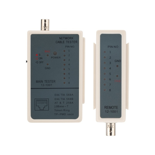 картинка Тестер кабеля RJ-45 + BNC 5248 REXANT от магазина Сантехстрой