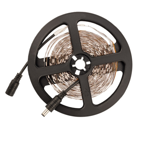 картинка LED лента 5м открытая,  10 мм,  IP23, SMD 5050, 60 LED/m,  12 V,  цвет свечения теплый белый LAMPER от магазина Сантехстрой