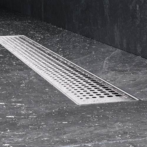 картинка W01SC-P11-060-01SB MasterFlow Трап для душа линейный универс затвор Cut Gradient 60см цвет сталь мат от магазина Сантехстрой