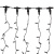 картинка Гирлянда светодиодная Занавес (Дождь),  2х3м,  600 LED ТЕПЛЫЙ БЕЛЫЙ,  черный ПВХ,  IP65, постоянное свечение,  230В,  соединяется (нужен шнур питания 303-500) от магазина Сантехстрой