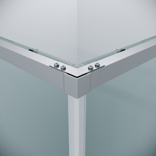 картинка Душевая перегородка 1/2 Grossman Galaxy 1/2.K33.01.70.10.00 (70х195) хром,стекло прозрачное, 1 место от магазина Сантехстрой