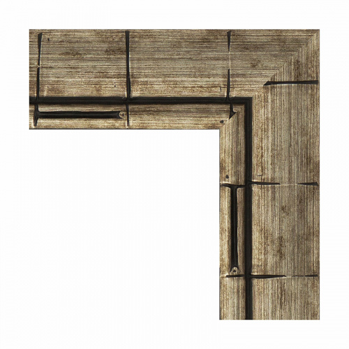 картинка Зеркало Evoform Exclusive 163х73 BY 1206 с фацетом в багетной раме - Серебряный бамбук 73 мм от магазина Сантехстрой