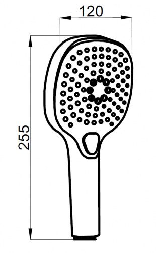 картинка Душевой набор AZARIO NEVO: душевая лейка, шланг, штанга черный (AZ-157820224) от магазина Сантехстрой