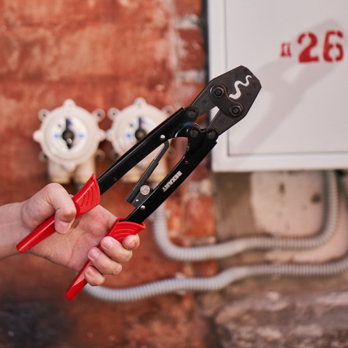 картинка Кримпер REXANT HT-25 L для обжима неизолированных наконечников и гильз 6.0-26.0 мм² от магазина Сантехстрой