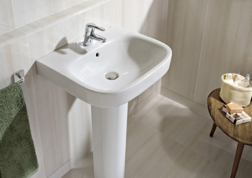 картинка Раковина Roca DEBBA 550x440х170 мм, уст.компл., белая (7.3279.9.500.Y) от магазина Сантехстрой