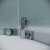 картинка Душ.ограждение 302.K33.03.1010.10.02 Pragma (100*100*195) трапеция,распашн,хром,стекло шиншилла,1мес от магазина Сантехстрой