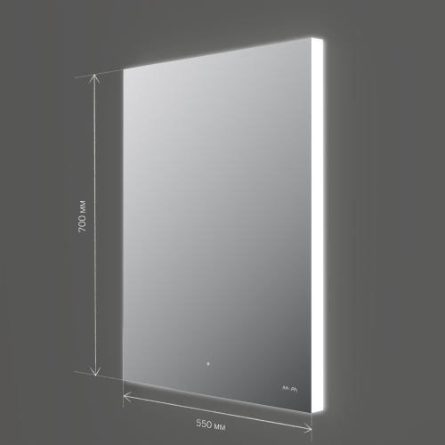 картинка M85MOX10551S X-Joy Зеркало с интерьерной Led подсветкой, ИК-сенсорром, 55 см от магазина Сантехстрой