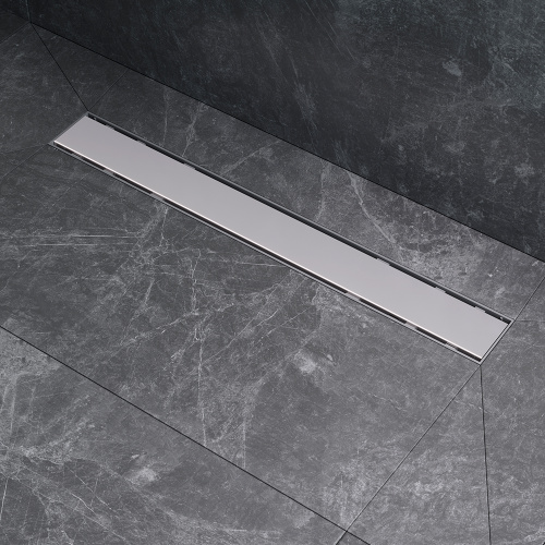 картинка W02SC-U11-060-04SB PrimeFlow Трап для душа линейный универс затвор Tile 60см цвет сталь мат от магазина Сантехстрой