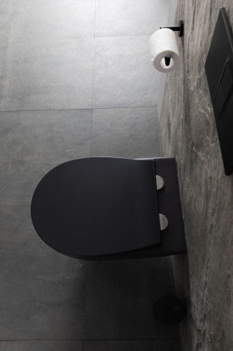 картинка Чаша подвесного унитаза Allen Brau Reality 4.32006.31 черный матовый от магазина Сантехстрой