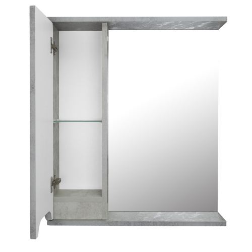 картинка Зеркало-шкаф Loranto Florena 60 600х135х600 левый, светлый бетон (CS00086983) от магазина Сантехстрой