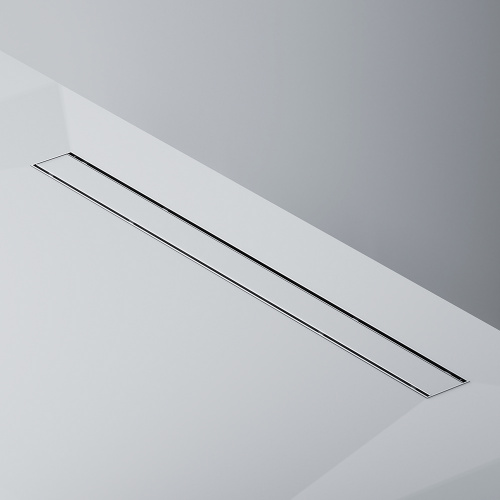 картинка W02SC-U11-090-04SB PrimeFlow Трап для душа линейный универс затвор Tile 90см цвет сталь мат от магазина Сантехстрой