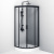 картинка W90G-401-080BT Душевое ограждение Gem 1/4 Rond 80x80 стекло прозрачное, профиль черный матовый, без магазин Сантехстрой являющийся официальным дистрибьютором в России картинка W90G-401-080BT Душевое ограждение Gem 1/4 Rond 80x80 стекло прозрачное, профиль черный матовый, без от магазина Сантехстрой