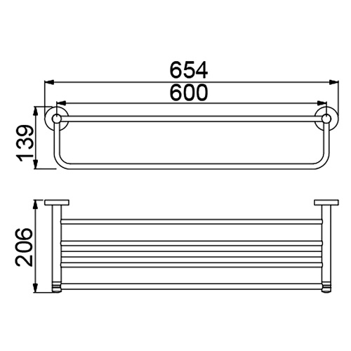 картинка Полка для полотенец Timo золото матовое Saona (13058/17) от магазина Сантехстрой