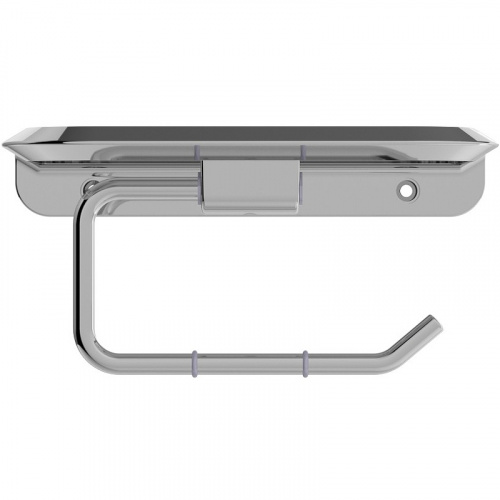 картинка Держатель туалетной бумаги Cezares Liner LINER-PHM-01 с полкой Хром от магазина Сантехстрой