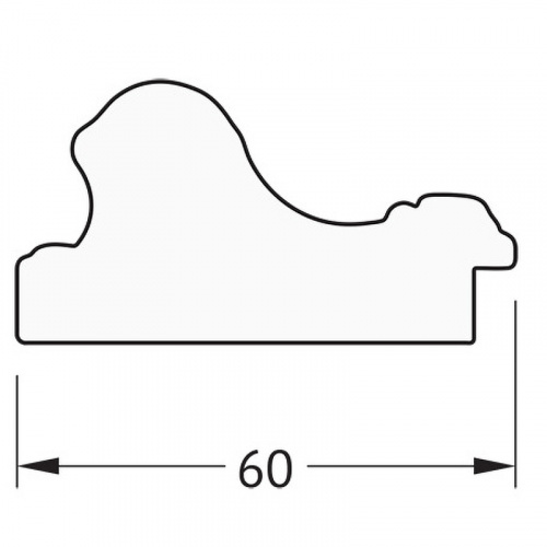 картинка Зеркало Evoform Definite 85х65 BY 3170 в багетной раме - Золотые бусы на бронзе 60 мм от магазина Сантехстрой