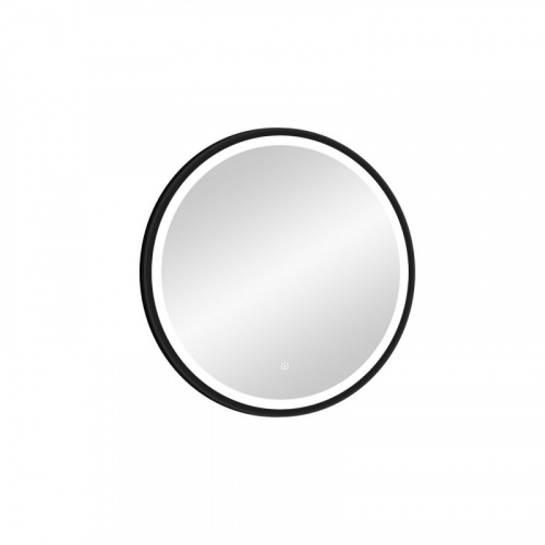 картинка Зеркало Art&Max Livorno AM-Liv-600-DS-F-Nero 60x60 с подсветкой, черный от магазина Сантехстрой