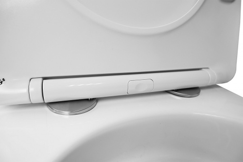 картинка Унитаз подвесной Azario Trevi 495х360х390 безободковый, слив "ТОРНАДО", в комплекте с сидением микролифт, белый (AZ-0093UQ3) от магазина Сантехстрой