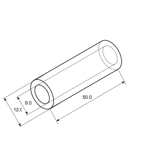 картинка Гильза медная луженая ГМЛ 35-10 (35мм² - Ø 10мм) ГОСТ 23469.3-79 (в упак.  5 шт. ) REXANT от магазина Сантехстрой