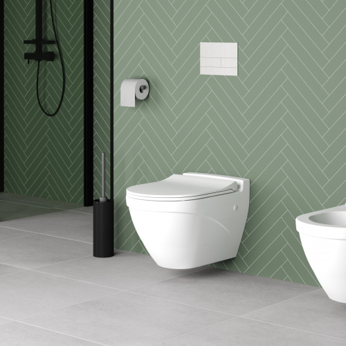 картинка Сиденье д/унитаза Ambassador Nord 132T20101S (тонкое) БЕЛОЕ МАТОВОЕ от магазина Сантехстрой