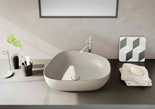 картинка Раковина-чаша Vitra Outline Recycled 57 7991B066-0016 Матовый тауп от магазина Сантехстрой