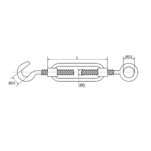 картинка Талреп крюк-кольцо DIN 1480 М5 от магазина Сантехстрой