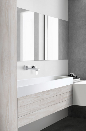 картинка Смеситель для раковины KLUDI BALANCE внешняя монтажная часть, излив 185 мм, белый (522469175) от магазина Сантехстрой