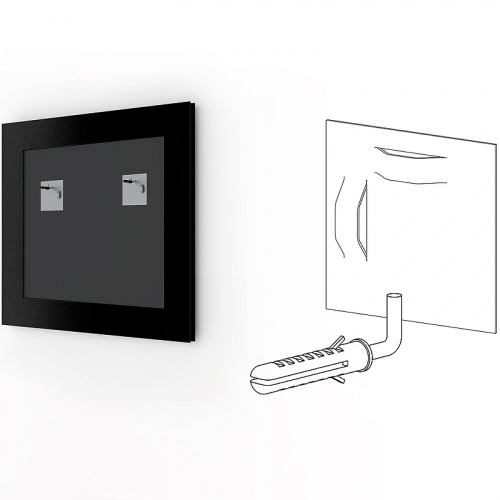 картинка Зеркало Evoform Definite 58х58 BY 0605 в багетной раме - Витое серебро 28 мм от магазина Сантехстрой