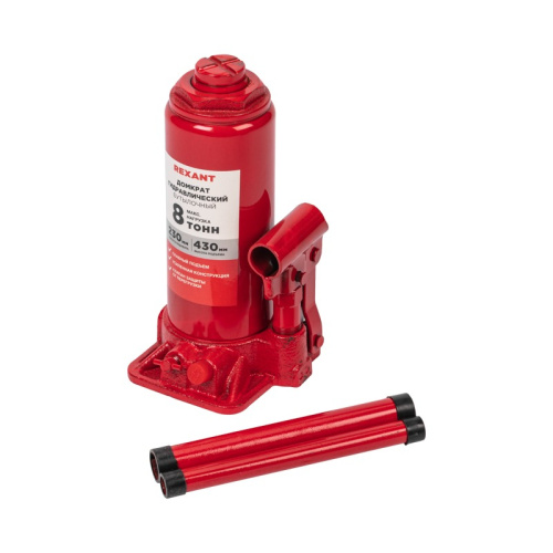 картинка Домкрат гидравлический бутылочный 8т REXANT от магазина Сантехстрой