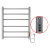 картинка Полотенцесушитель электрический AZARIO PARMA 500/600 6 секций, диммер справа, хром (AZ10856) от магазина Сантехстрой