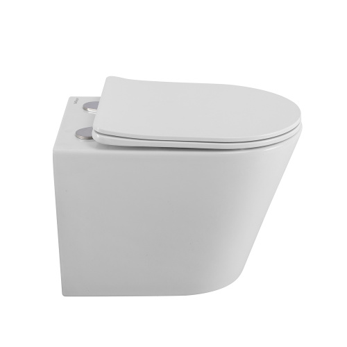 картинка Унитаз подвесной безободковый с сиденьем BelBagno FLAY-R BB053CHR/SC от магазина Сантехстрой