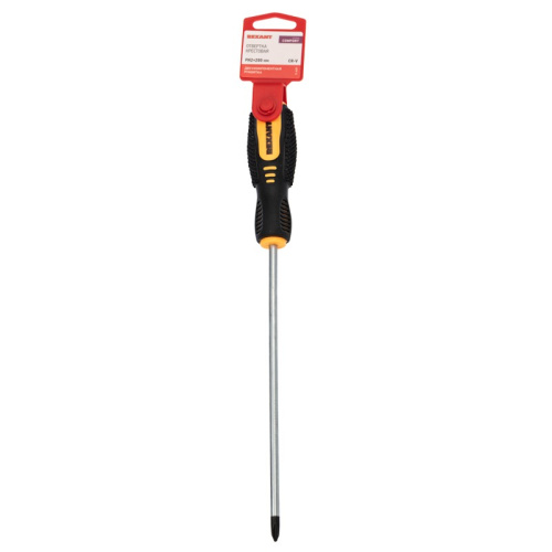 картинка Отвертка крестовая PH2х200мм,  двухкомпонентная рукоятка REXANT от магазина Сантехстрой